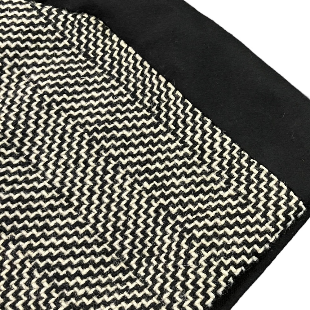 J. Crew Black and White Patterned Wool Skirt | Women's 2 - Picture 2 of 9